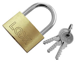 BRASS PADLOCK 30MM