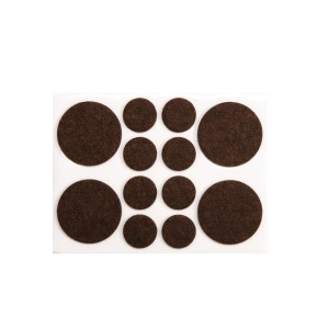 Padukai baldams kamštiniai įv. dydžių 20/38 mm 12 vnt. rudi 74858