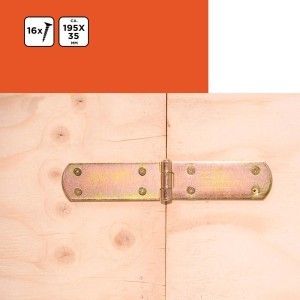 Vyriai uždėtiniai 2v.su varžtais 16v.19,5x3,5x0,2cm Black+Decker 871125223886