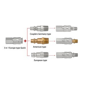 Jungtis orui 3IN1 1/4" 1651006 Crownman