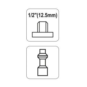 Jungtis orui 402 M/išor. sr. 1/2" YT-2402 YATO