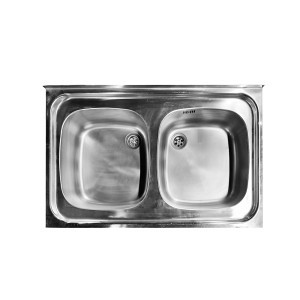 Plautuvė uždedama 80*50 cm dviguba Franke Vokietija  ispard.