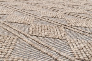 Kilimas 160x230 cm 65% vilna, 35% medvilnė, kreminis/pilkas Fanni K 320338