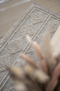 Kilimas 160x230 cm 65% vilna, 35% medvilnė, kreminis/pilkas Fanni K 320338