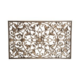 Kilimėlis durų 45x75x1,2 cm PVC (metalo imitacija) 4 living 303440