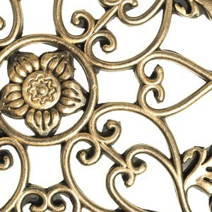 Kilimėlis durų 45x75x1,2 cm PVC (metalo imitacija) 4 living 303440