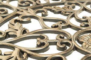 Kilimėlis durų 45x75x1,2 cm PVC (metalo imitacija) 4 living 303440