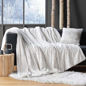 Pledas 125x150 cm baltas, poliesteris ALASKA douceur d'intérieur