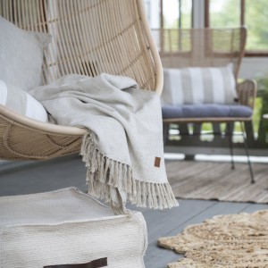 Pledas 130x170 cm kreminis, medvilninis Fanni K 326181