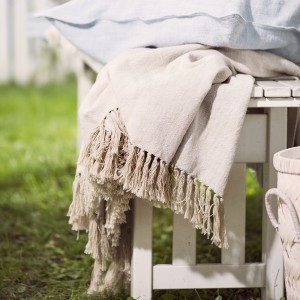 Pledas 130x170 cm kreminis, medvilninis Fanni K 326181