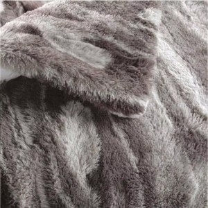 Pledas 125x150 cm pilkas, poliesteris CARIBOU douceur d'intérieur