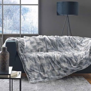 Pledas 180x220 cm pilkas, poliesteris ANTARTIC douceur d'intérieur
