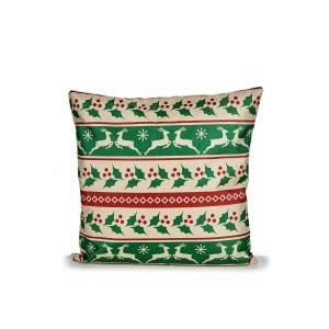 Užvalkalas pagalvėlei kalėdinis 45x45 cm poliesteris Krist+ 96171 KLD