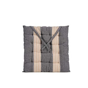 Pagalvėlė kėdei 40x40x5,5 cm pilkos spalvos Giftdecor 77293