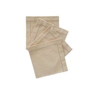 Servetėlių rinkinys 4 vnt 40x40 cm medvilninės, kreminė sp. Atmosphera 146341A