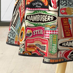 Staltiesė apvali D160 cm poliesteris AMERICANO douceur d'intérieur