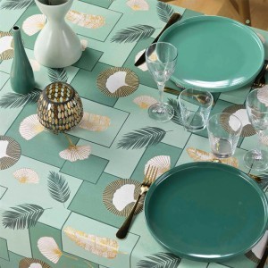 Staltiesė 145x240 cm poliesteris žalių atsp. NATANE douceur d'intérieur