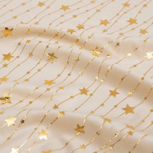 Staltiesė 140x360 cm kreminė/auksinė (poliesteris) Atmosphera 208584B KLD