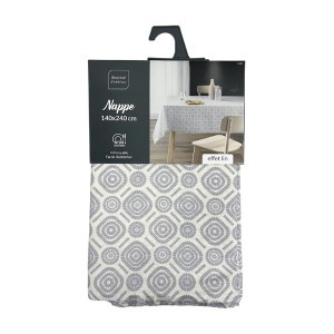 Staltiesė 140x240 cm polimedvilnės, lino raštas douceur d'intérieur