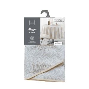 Staltiesė D180 cm aukso atspalvių, poliesteris SUNNY GOLD douceur d'intérieur