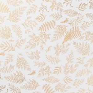 Staltiesė 140x240 cm balta/auksinė (poliesteris) Atmosphera 191462 kld