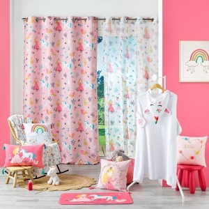 Užuolaida 140x260 cm poliesteris PRINCESSE LICORNE douceur d'intérieur