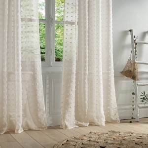 Dieninė užuolaida 140x240 cm poliesteris, kreminė sp. Atmosphera 156044D