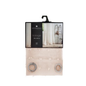 Dieninė užuolaida 140x240 cm poliesteris, kreminė sp. Atmosphera 156044D