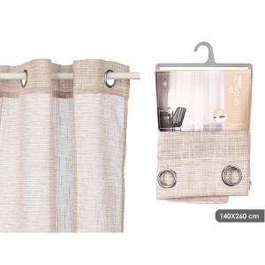 Dieninė užuolaida 140x260 cm poliesteris, rusva sp. Giftdecor 11923