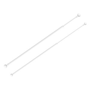Karnizas metalinis 120-210 cm baltos sp. Giftdecor 12048