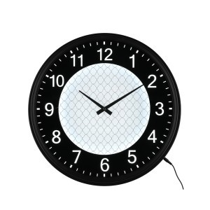 Laikrodis sieninis D 46 cm su LED lempa 4Living 603571