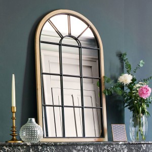 Veidrodis metaliniame/mediniame rėme pakabinamas 60x2x107 cm Atmosphera 141132