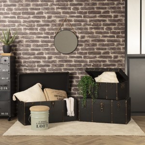 Veidrodis pakabinamas D55 cm juodos sp. metalinis rėmas Atmosphera 162344A