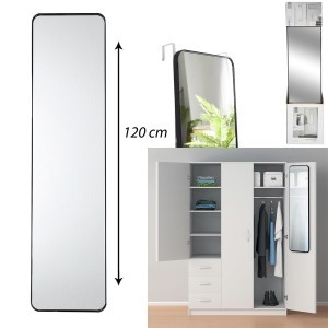 Veidrodis pakabinamas ant durų (kambario/spintos) 30x120x1,5 cm HD0027