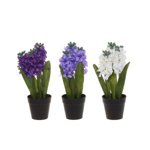 Dirbtinė gėlė hiacintas 27 cm (3 spalvų) 4Living 333637