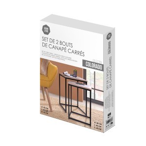 Staliukas 2 vnt kompektas 40x40x50 cm 35x35x45 cm Urban Living 151353  nostock