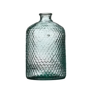 Vaza perdirbto stiklo D18,5xH31 cm melsva Natural Living 08030