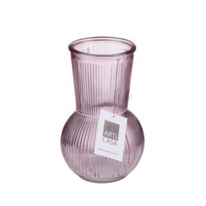 Vaza stiklinė su juostelėmis D11,2xH17,6 cm 490 g ARTICASA 871125224405