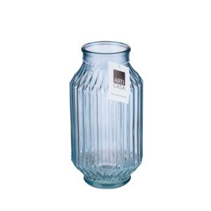 Vaza stiklinė su juostelėmis D12,4xH23,2 cm 650 g ARTICASA 871125224407
