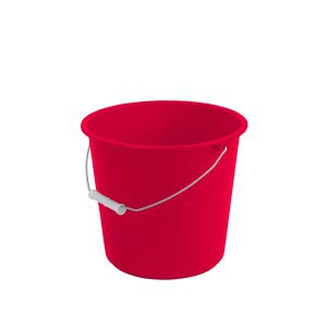 Kibiras plastikinis  5 l raudona spalva Jotta 229001