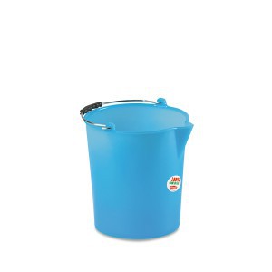 Kibiras plastikinis su snapeliu mėlynas 9 l D26xH25 cm 24090 Italija STEFANPLAST