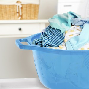 Vonelė plastikinė su rankenėlėmis 17 l D35xH17 cm mėlynos spalvos 30351 Italija