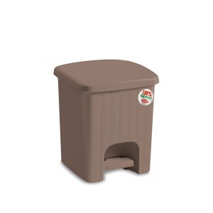 Šiukšliadėžė su pedalu  4,5 l 20,5x20,5x23,5 cm ruda Pedalina 38523 Stefanplast