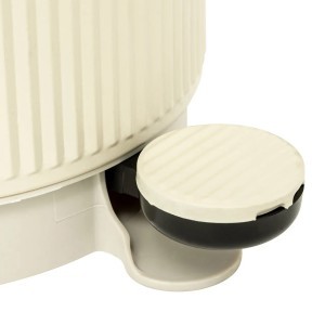 Šiukšliadėžė metalinė 5 l 27x20,5x28 cm kreminės spalvos Onyx 5Five 200173A