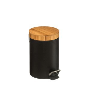Šiukšliadėžė 3 l D17xH25,5 cm metalinė, juodos sp. Natureo 5Five 140801N