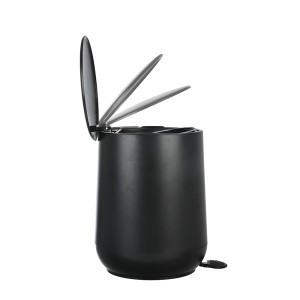Šiukšliadėžė 5 l 23,5x26x29 cm plastikinė juoda Fjord Estia 02-19945