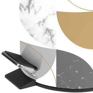 Šiukšliadėžė 3 l metalinė GEOMARBRE douceur d'intérieur