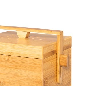 Šiukšlių dėžė kompostui (su ventiliacija) 4 l 28x17x27,5 cm bambukas Maku