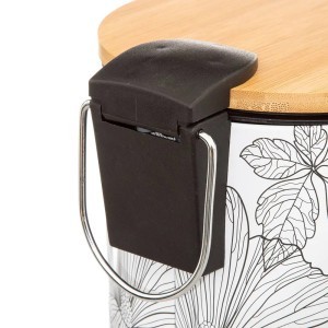 Šiukšliadėžė metalinė 3 l su lėto uždarymo mech. 22,5x17x23 cm 5Five 174692A