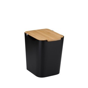 Šiukšliadėžė plastikinė 22x17.5x24 cm bambukas 871125250610